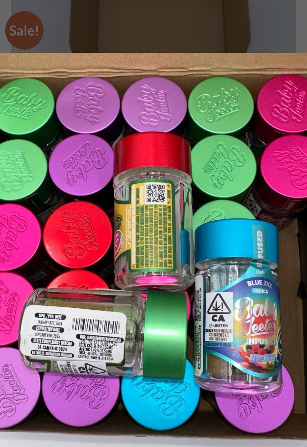 Baby Jeeter Infused Pre Rolls 2.5G - Image 4