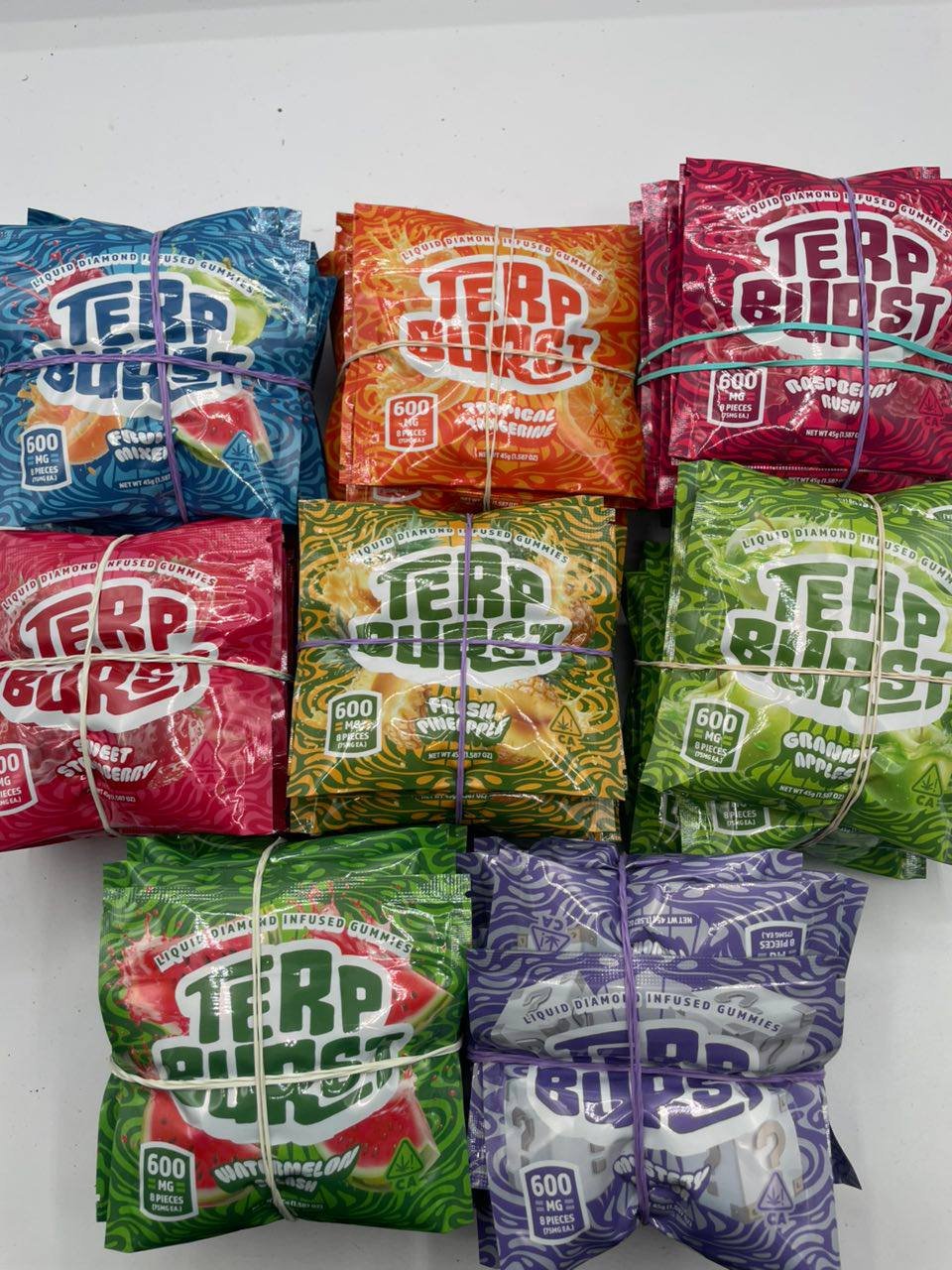 TERP BURST LIQUID DIAMOND GUMMIES 600MG