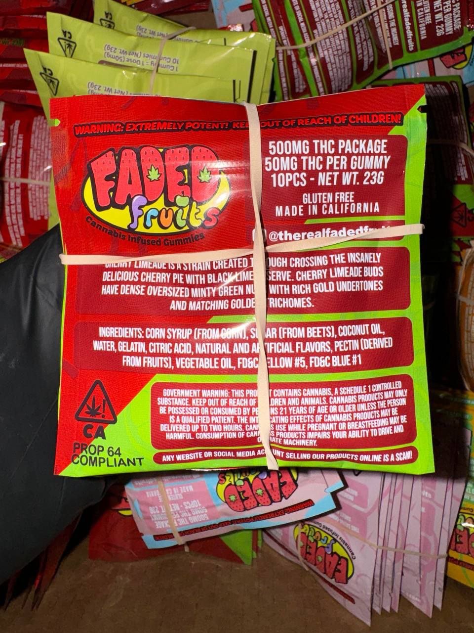 Faded Fruits Gummies 500MG - Image 4