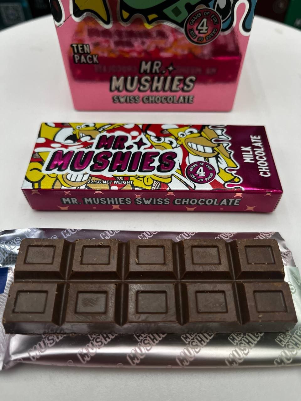 Mr Mushies Chocolate Bars 4G