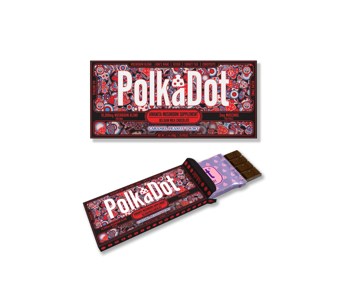 Polkadot Mushroom Chocolate Bar - Image 3