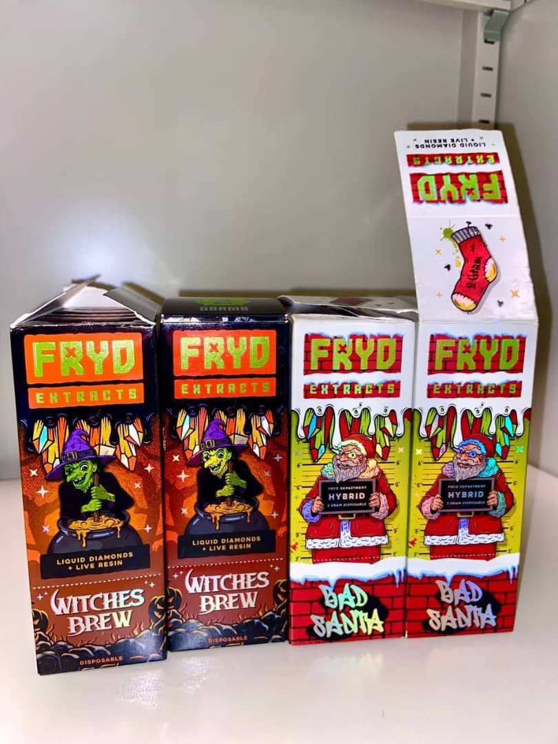 FRYD EXTRACTS LIQUID DIAMONDS LIVE RESIN (Witches Brew & Bad Santa)