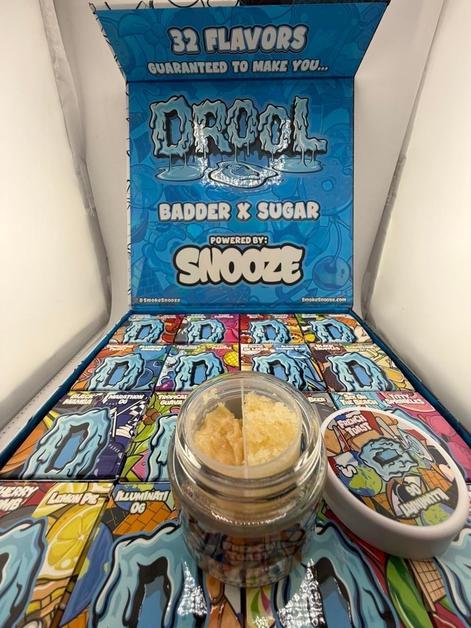 DROOL BADDER X SUGAR BY SNOOZE – 1 OZ (0.5 OZ BADDER – 0.5 OZ SUGAR)