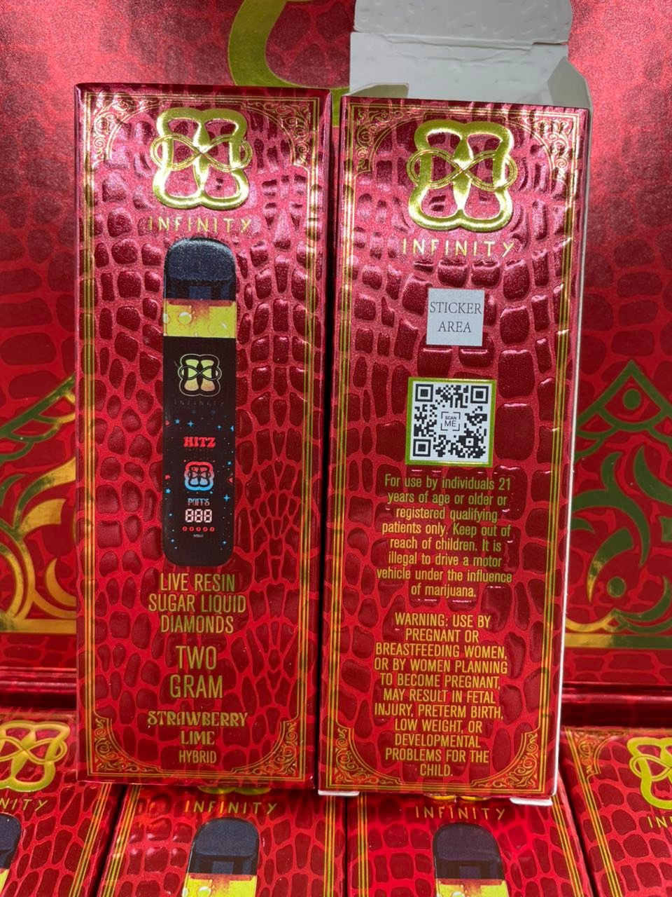 HITZ INFINITY EDITION 2G DISPOSABLE – EDITION ONE – LIVE RESIN SUGAR LIQUID DIAMONDS