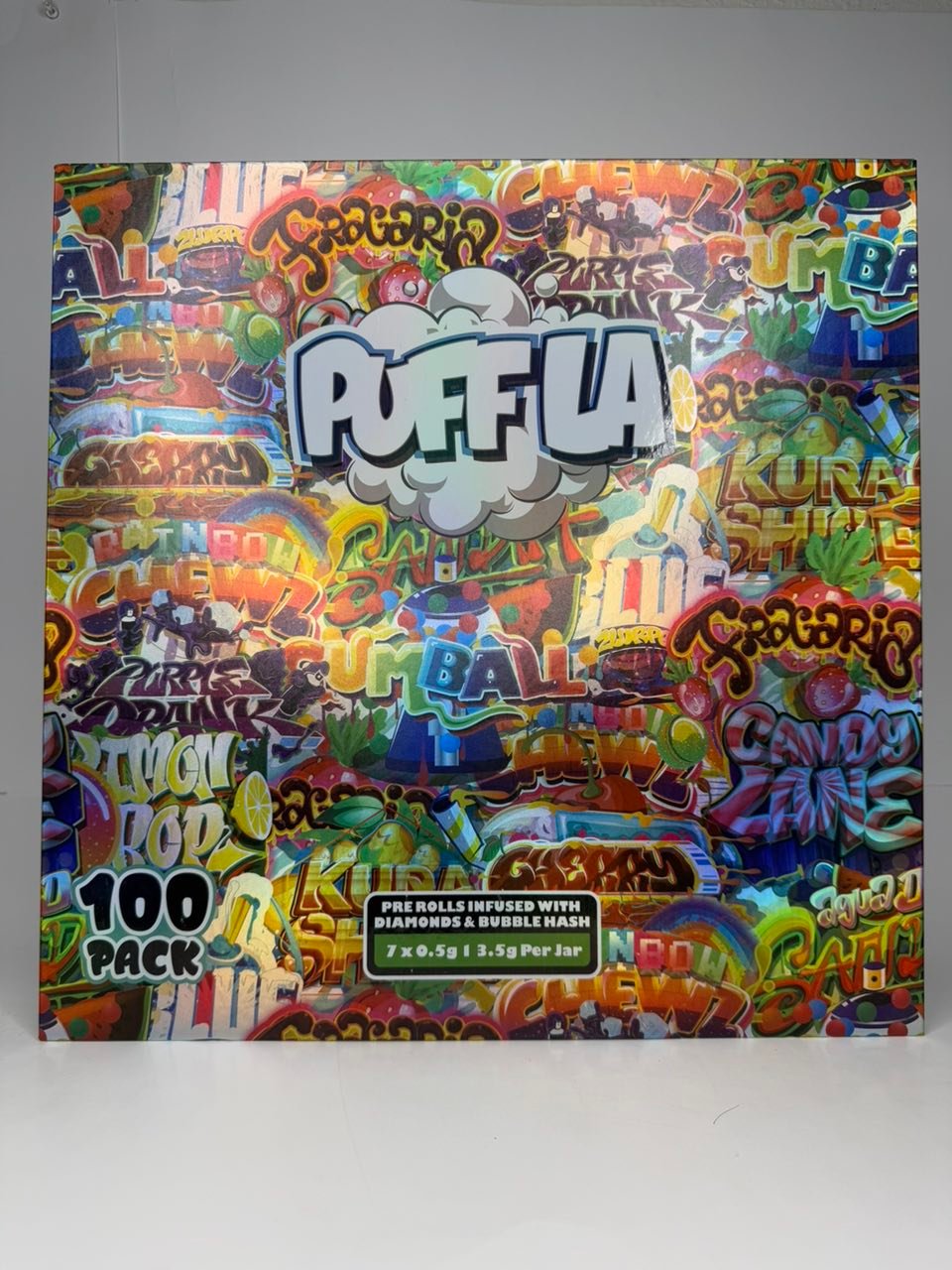 Puff La Infused Pre Rolls – INFUSED W/ DIAMONDS + BUBBLE HASH – 3.5G (0.5G PER PREROLL – 7 PREROLLS TOTAL) - Image 3
