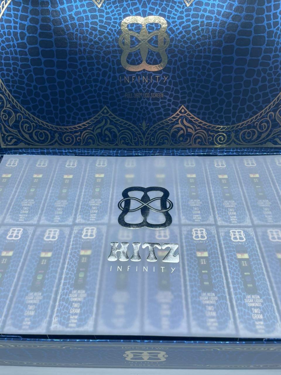HITZ INFINITY BLUE LABEL 2G DISPOSABLE – HITZ INFINITY EDITION TWO – LIVE RESIN SUGAR LIQUID DIAMONDS - Image 3