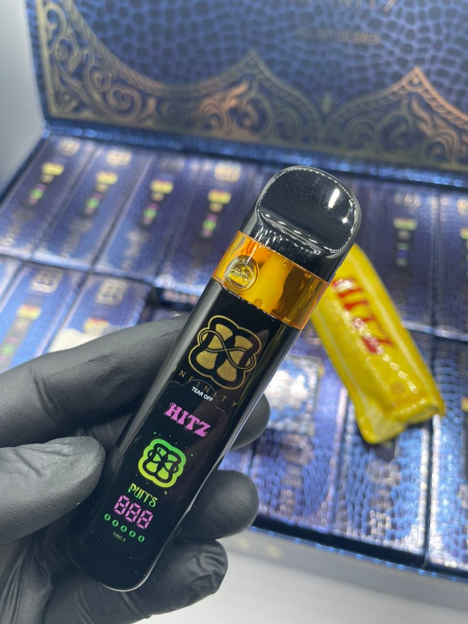 HITZ INFINITY BLUE LABEL 2G DISPOSABLE – HITZ INFINITY EDITION TWO – LIVE RESIN SUGAR LIQUID DIAMONDS