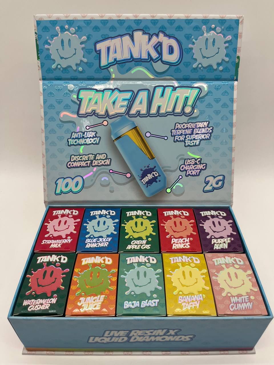 TANK’D 2G DISPOSABLE – LIVE RESIN X LIQUID DIAMONDS - Image 3