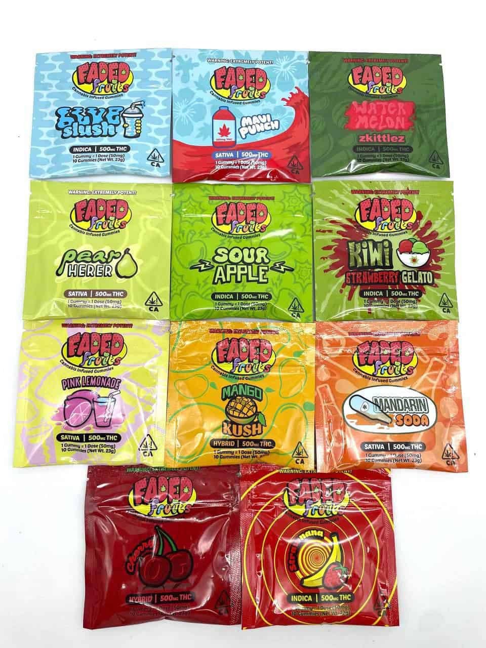 Faded Fruits Gummies 500MG