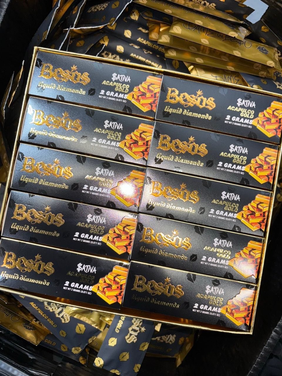 BESOS ACAPULCO GOLD 2G DISPOSABLE – LIQUID DIAMONDS - Image 2