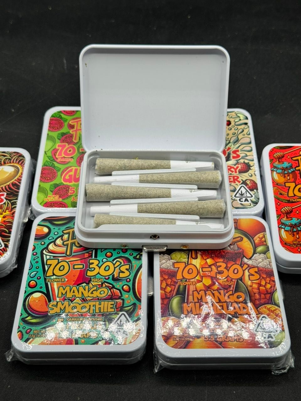 FIDELS 70-30’S PRE ROLLS – 5 CANNABIS INFUSED PREROLLS – 3.5G - Image 2