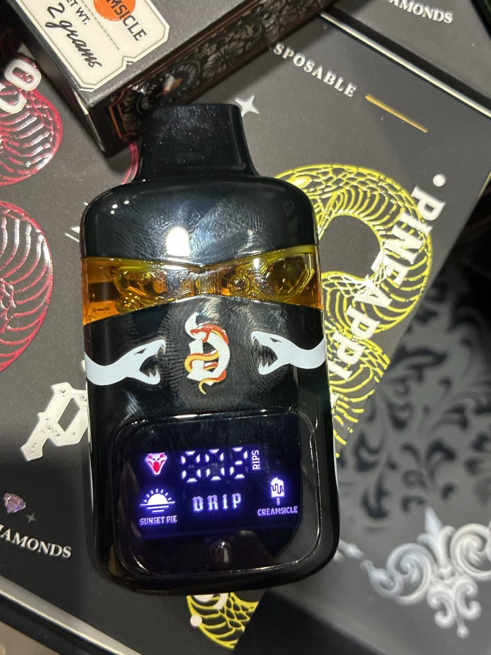 DRIP YEAR OF THE SNAKE DUAL DISPOSABLE 2G – LIQUID DIAMONDS - Image 2